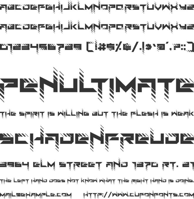 RoadTest font preview