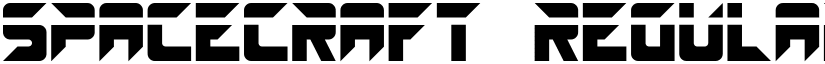 SPACECRAFT Regular font
