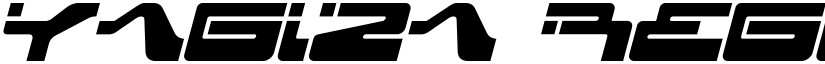 yagiza Regular font