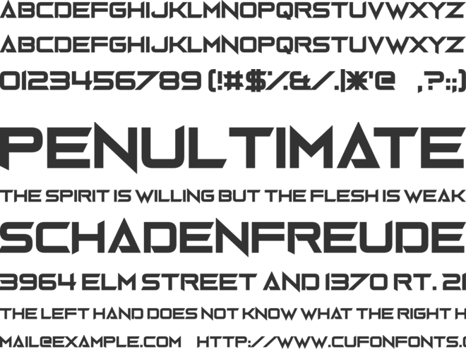 Gravedigger font preview