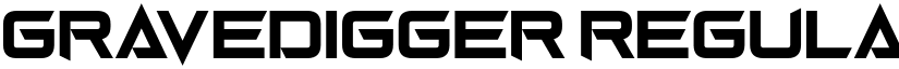 Gravedigger Regular font