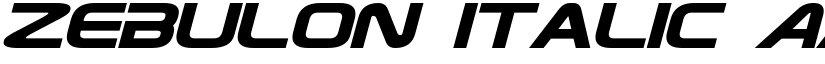 Zebulon Italic font