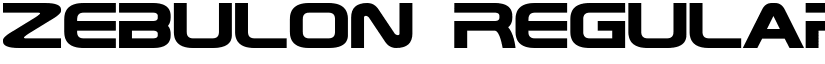 Zebulon Regular font