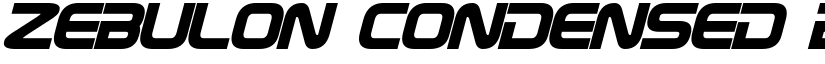 Zebulon Condensed Bold font