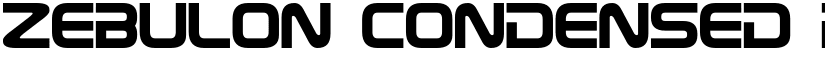Zebulon Condensed Regular font