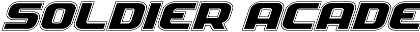 Soldier Academy Expanded Italic Expanded Italic font