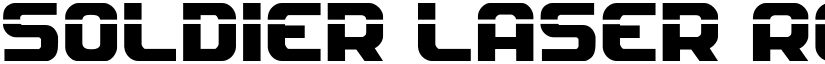 Soldier Laser Regular font