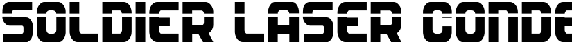 Soldier Laser Condensed Condensed font