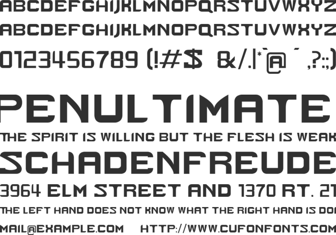 Cyberpunk Is Not Dead font preview
