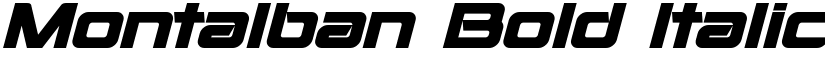Montalban Bold Italic font