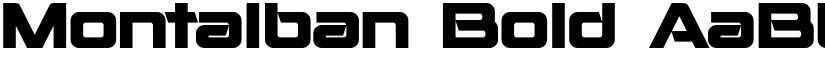 Montalban Bold font