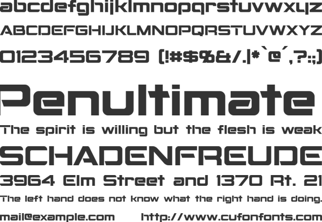 Montalban font preview