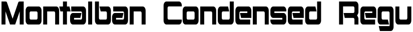 Montalban Condensed Regular font