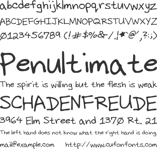 Dicks Handwriting font preview