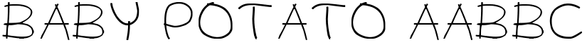 BABY POTATO font