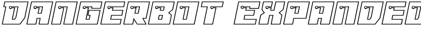 Dangerbot Expanded Outline Expanded Outline font