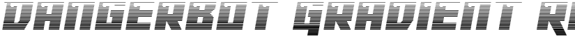 Dangerbot Gradient Regular font