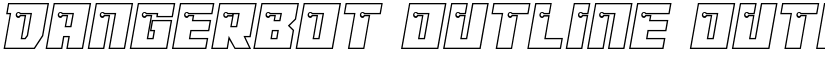 Dangerbot Outline Outline font