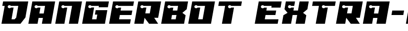 Dangerbot Extra-Expanded Expanded font