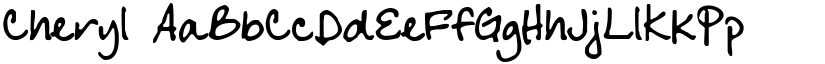 Cheryl font