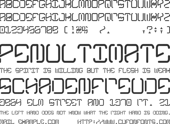KyberCrystalDisplay font preview
