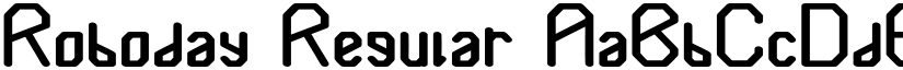 Roboday Regular font