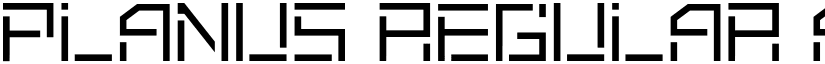 Planus Regular font