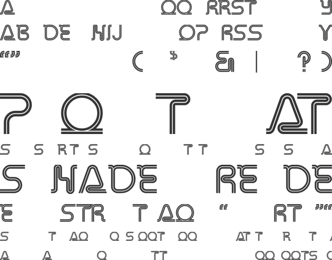 Retro Stereo  Alternate font preview