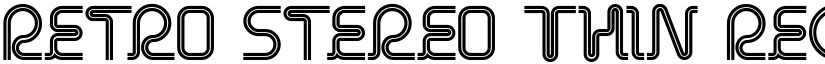 Retro Stereo Thin Regular font