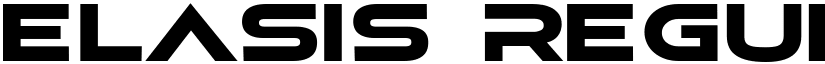 elasis Regular font