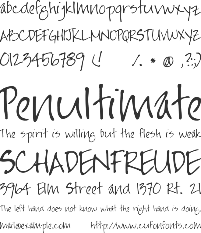 Jayne Print font preview