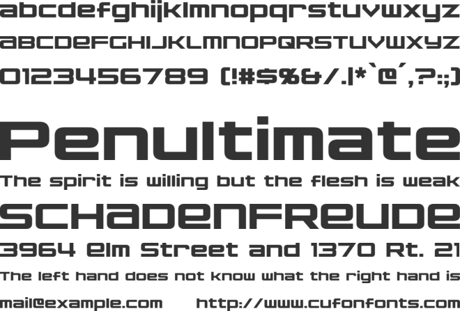 Nakadai font preview