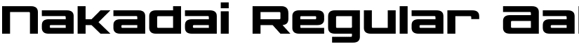 Nakadai Regular font