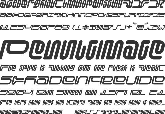 Cascadeur font preview