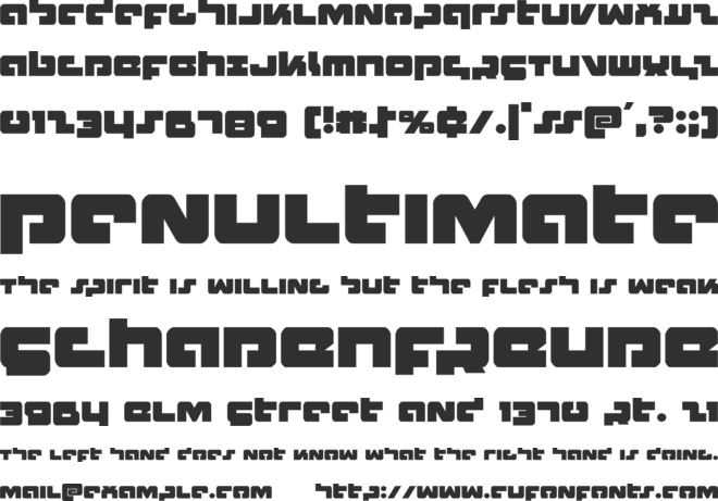 Boomstick font preview