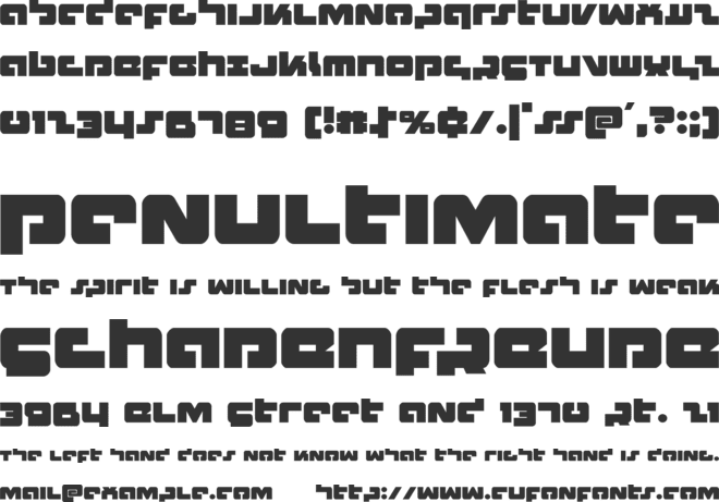 Boomstick font preview