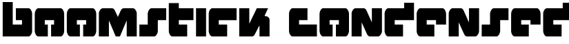 Boomstick Condensed Condensed font