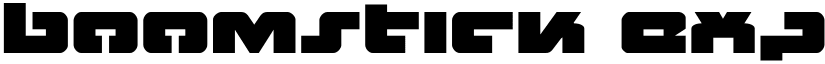 Boomstick Expanded Expanded font