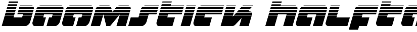 Boomstick Halftone Italic Italic font
