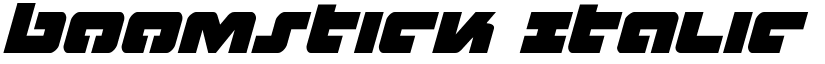 Boomstick Italic Italic font