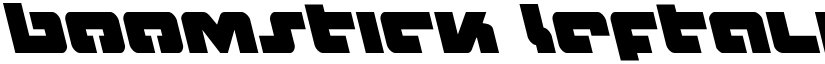 Boomstick Leftalic Italic font