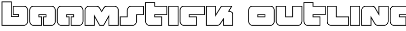 Boomstick Outline Outline font