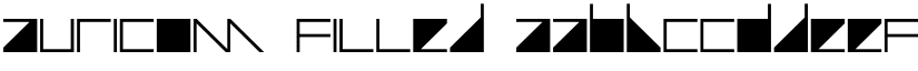 Auricom Filled font