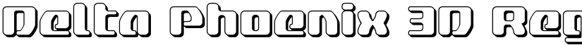 Delta Phoenix 3D Regular font