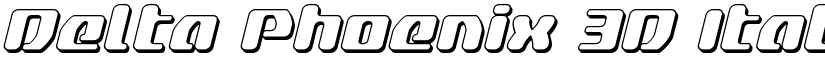 Delta Phoenix 3D Italic Italic font