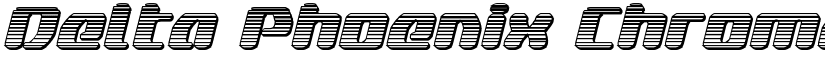 Delta Phoenix Chrome Italic Italic font