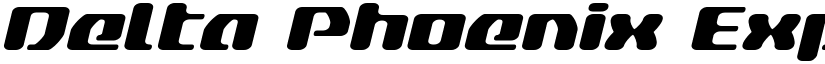 Delta Phoenix Expanded Italic Expanded Italic font