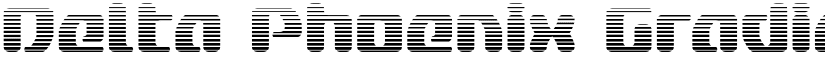 Delta Phoenix Gradient Regular font