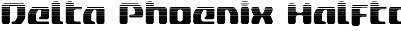 Delta Phoenix Halftone Regular font