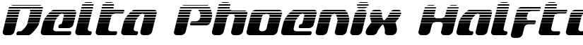 Delta Phoenix Halftone Italic Italic font